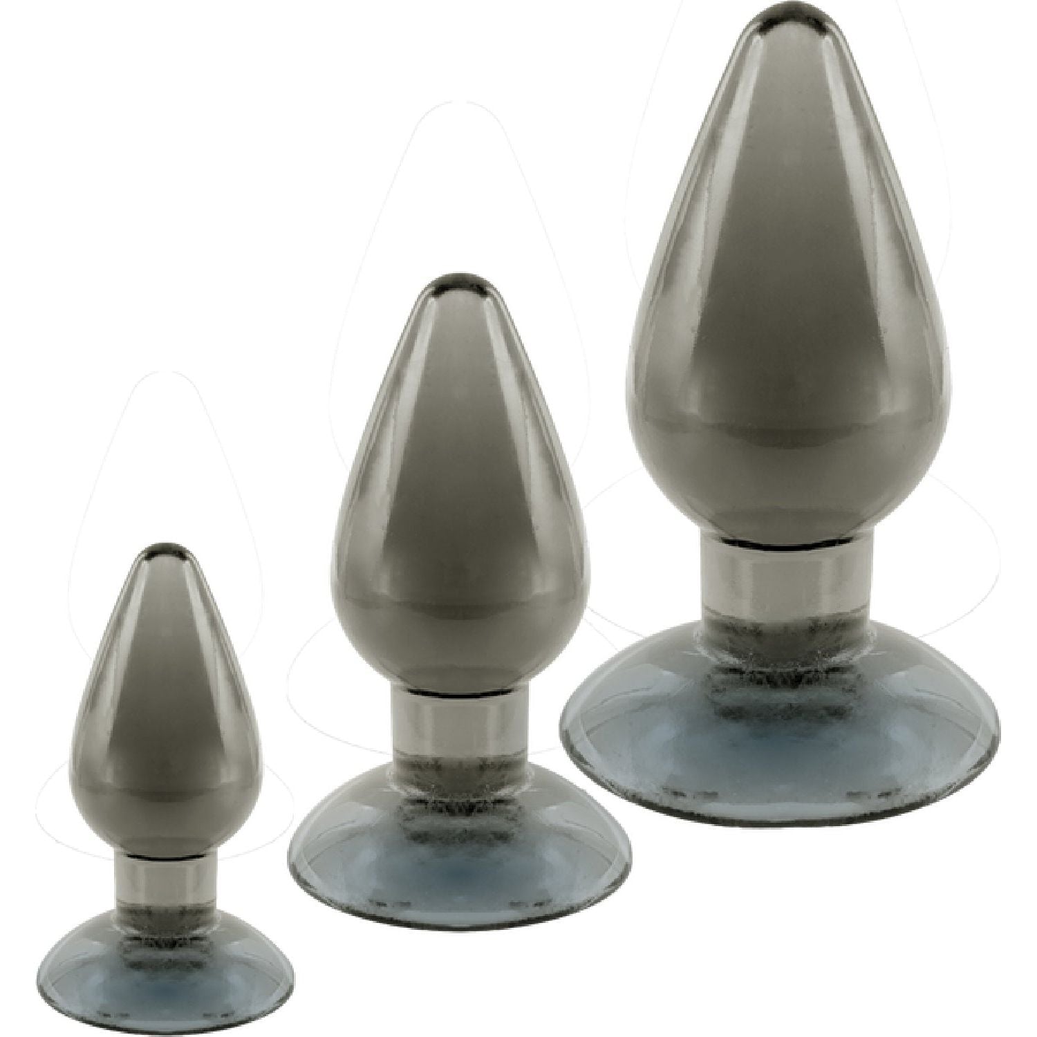 Excellent Power - Black Axinite 3-In-1 Anal Plug Kit Set | Anal Plug Kit