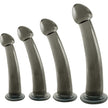 Excellent Power - Black Axinite 4-In-1 Anal Plug Kit Set | Anal Plug Kit
