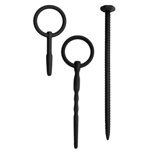 Excellent Power – Knot-Knot Screw 3-in-1 Set | Silicone Urethral Sounding Kit