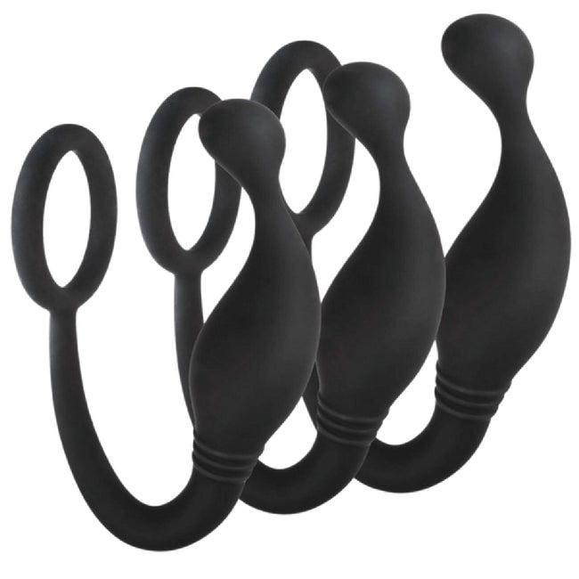 Excellent Power – Jet Horny 3-in-1 Set Prostate Plug with Love Ring | Prostate Plug & Cock Ring Combo Kit