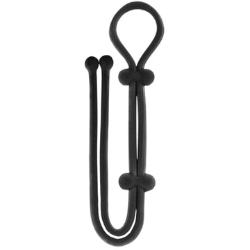 Excellent Power – Jet Horny Adjustable Cock Ring with Ball Strap (Black) | Adjustable Cock and Ball Ring With Ball