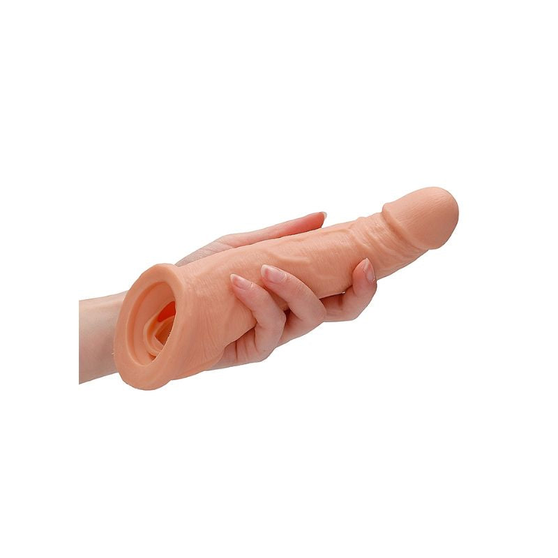 Real Rock - 8" Penis Extender w/ Rings | Flesh