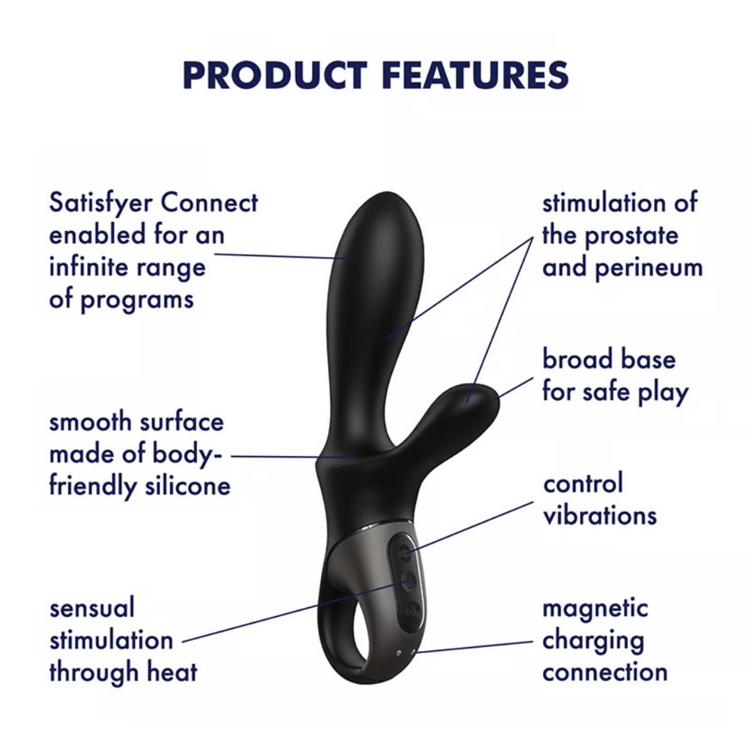 Satisfyer - Heat Climax + Connect App | Unisex Anal Vibrator