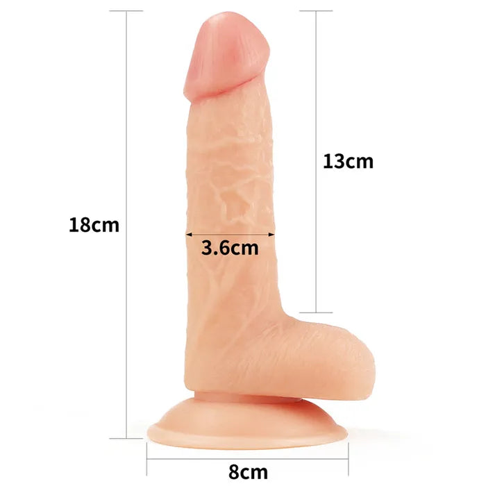 LoveToy - The Ultra Soft Dude | 7 Inch Flesh Dildo