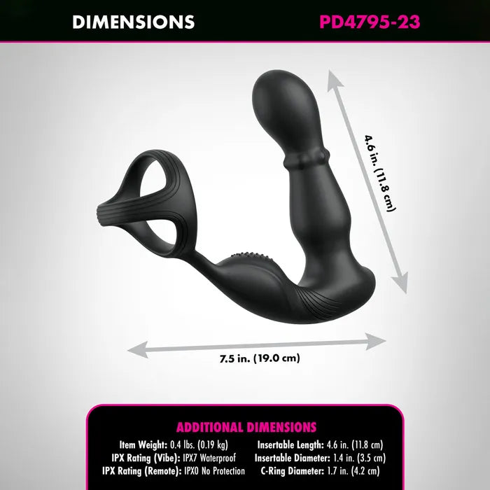 Anal Fantasy Elite - Ass-Gasm Slide & Glide | Prostate Massager w/ Cock Ring