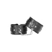 Ouch! - Black & White Range | Plush Bonded Leather Ankle Cuffs