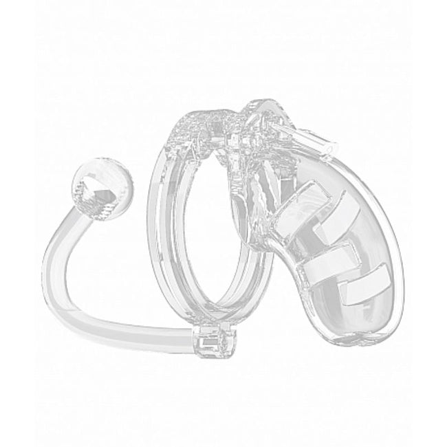 ManCage - No. 10 Chastity Cock Cage w/ Plug Transparent | 4.5