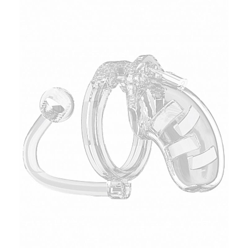 ManCage - No. 10 Chastity Cock Cage w/ Plug Transparent | 4.5