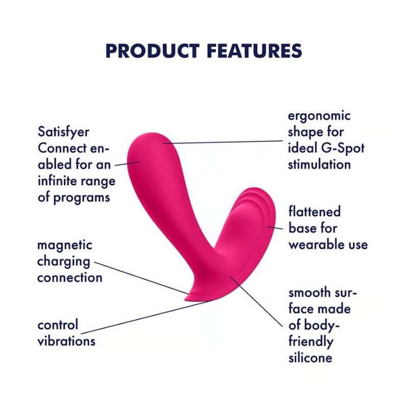 Satisfyer – Top Secret | App-Controlled Wearable G-Spot Vibrator