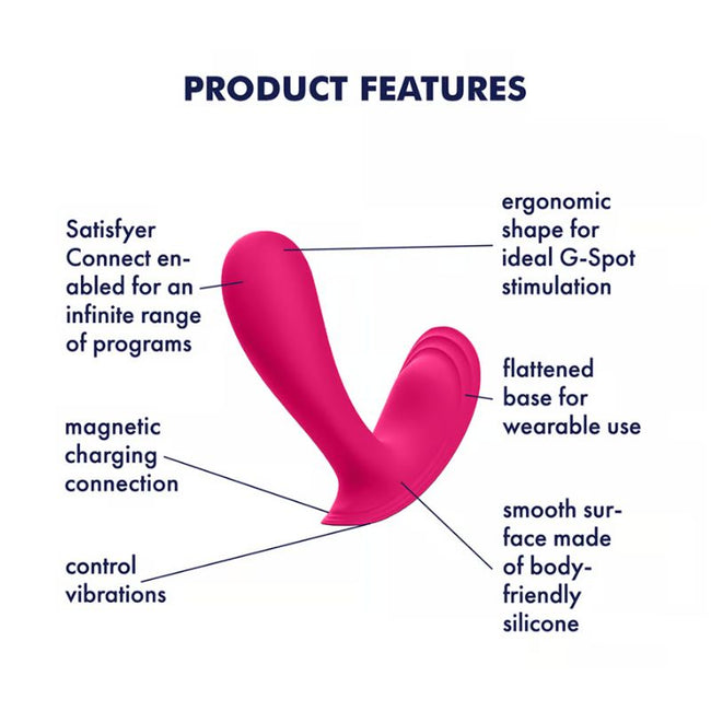 Satisfyer – Top Secret | App-Controlled Wearable G-Spot Vibrator