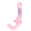 Real Rock - Crystal Clear Strapless Strap-On | 6 Inches