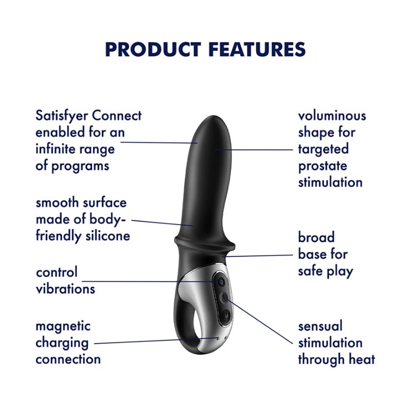 Satisfyer - Hot Passion | Connect App Unisex Heated Anal Vibrator