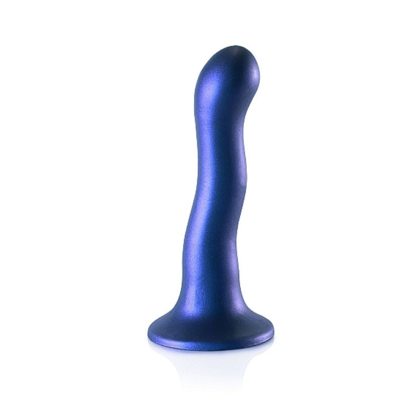 Ouch! - 7 Inch Ultra Soft Silicone Curvy G-Spot Dildo | Metallic Range