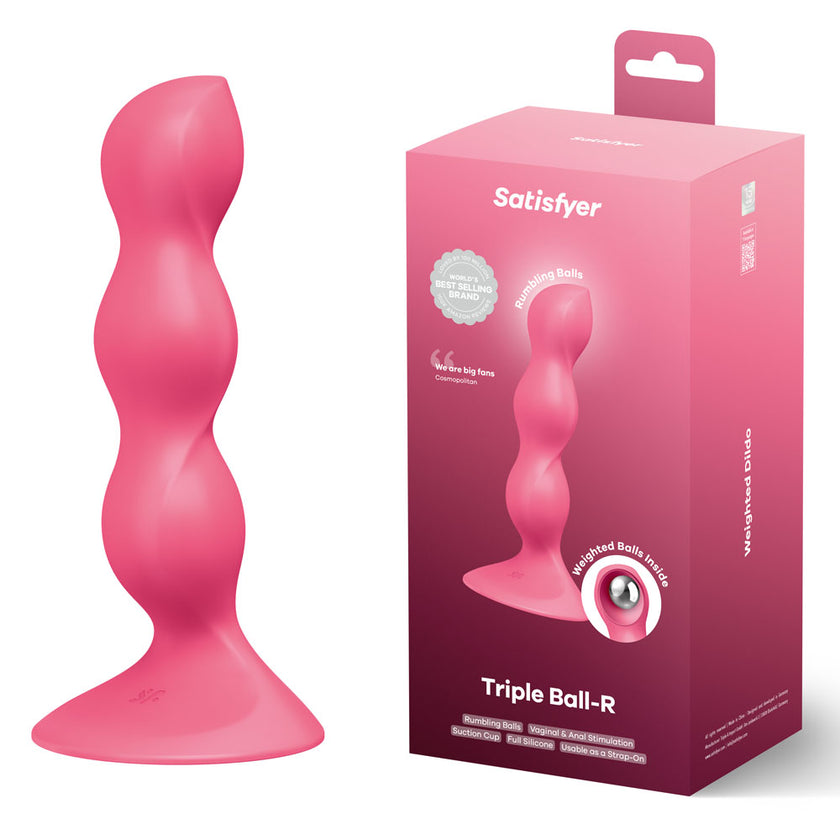 Satisfyer - Triple Ball-R | 18cm Beaded & Weighted Dildo