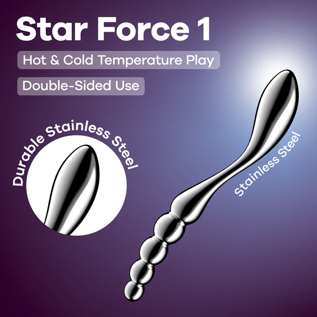 Satisfyer - Star Force 1 | 21cm Chrome Steel Dildo