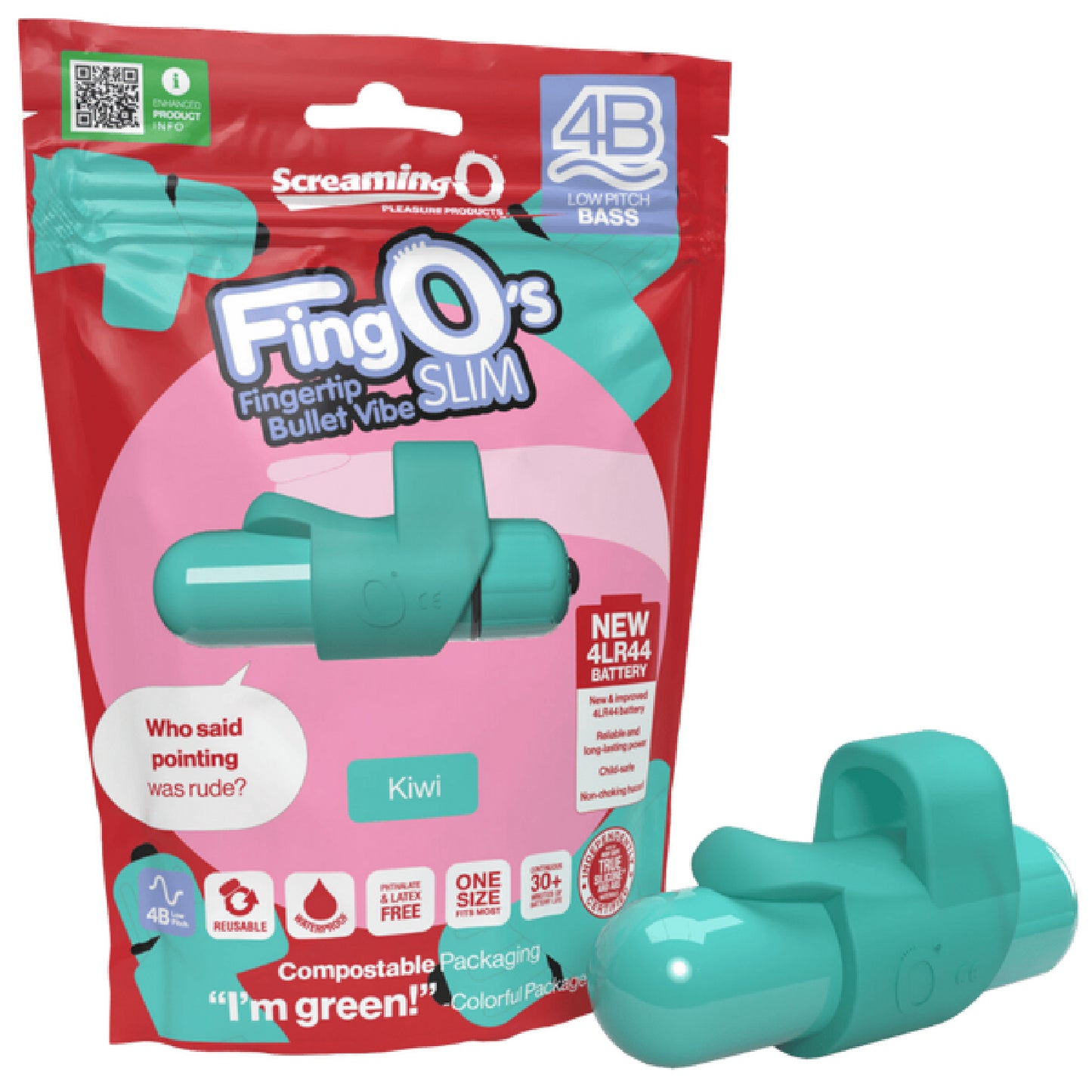 Screaming O - FingO’s Slim 4B Low Pitch Bass | Fingertip Bullet Vibrator