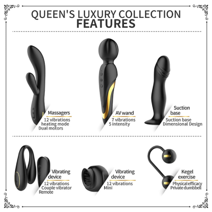 Pretty Love - Mini Queen’s Luxury Collection 18k Gold Plated | Premium Adult Toy Set