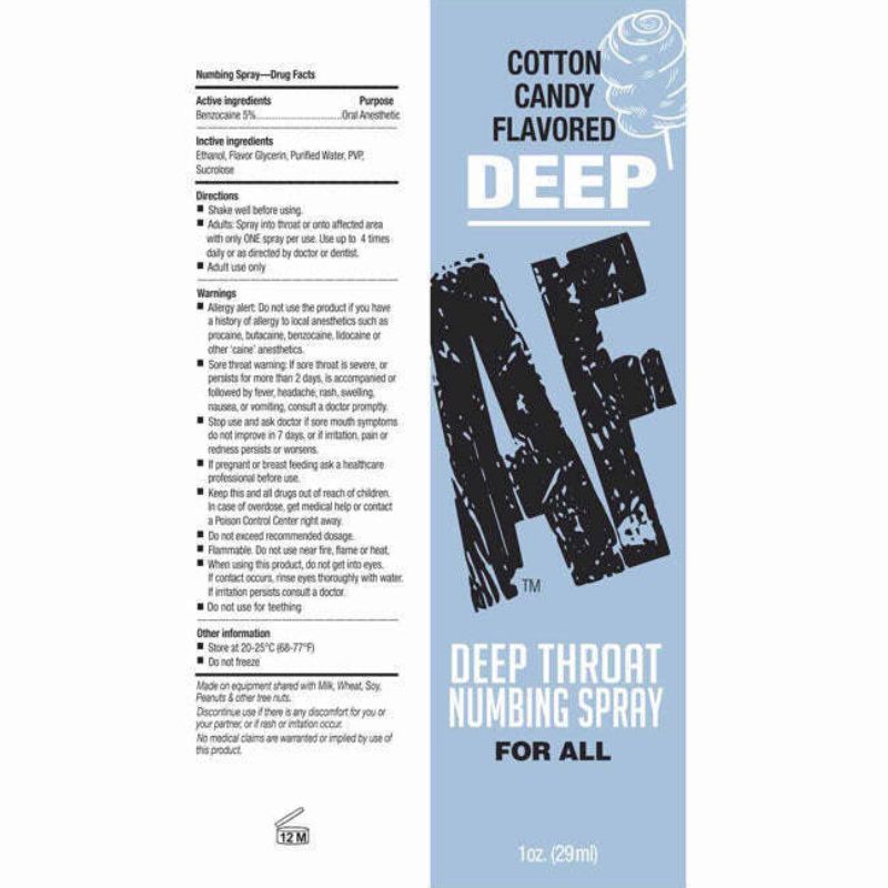 Deep AF - Unisex Flavoured Deep Throating Spray | 30mL