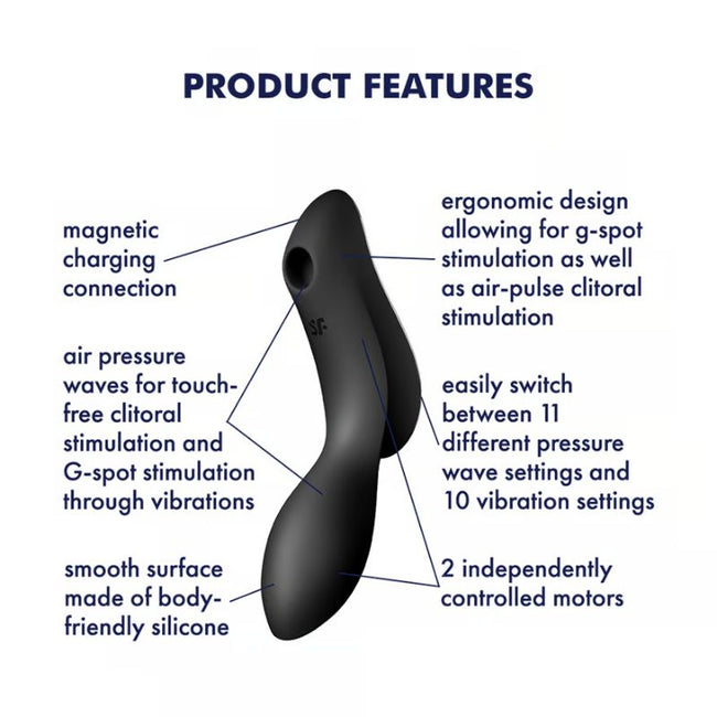 Satisfyer - Curvy Trinity 2 | Insertable Air Pulse Vibrator