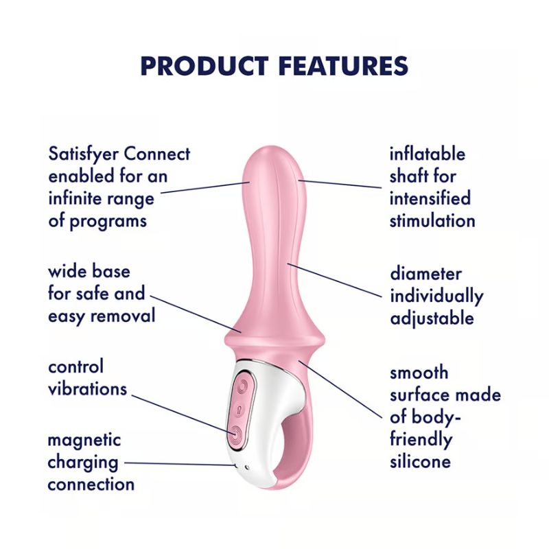 Satisfyer - Air Pump Booty 5 | Connect App Inflatable Anal Vibrator