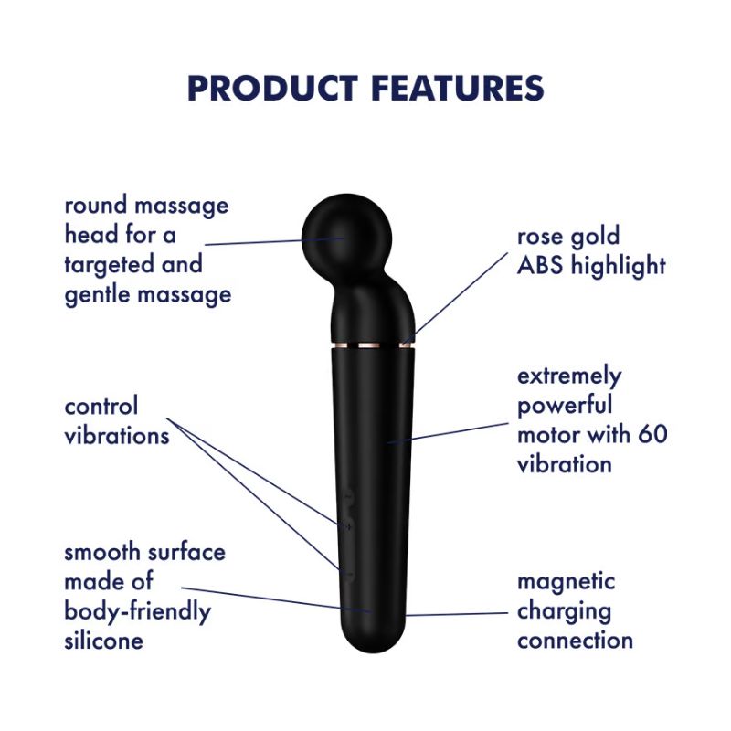 Satisfyer – Planet Wand-er Black | Full-Body Massager & Vibrator