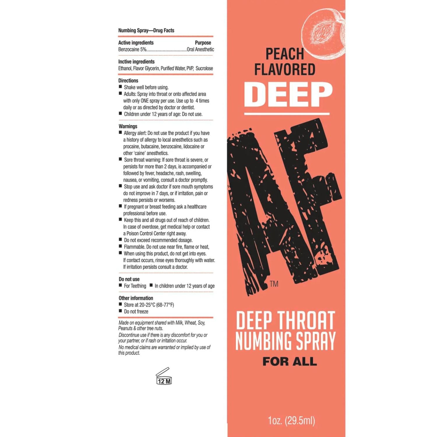 Deep AF - Unisex Flavoured Deep Throating Spray | 30mL