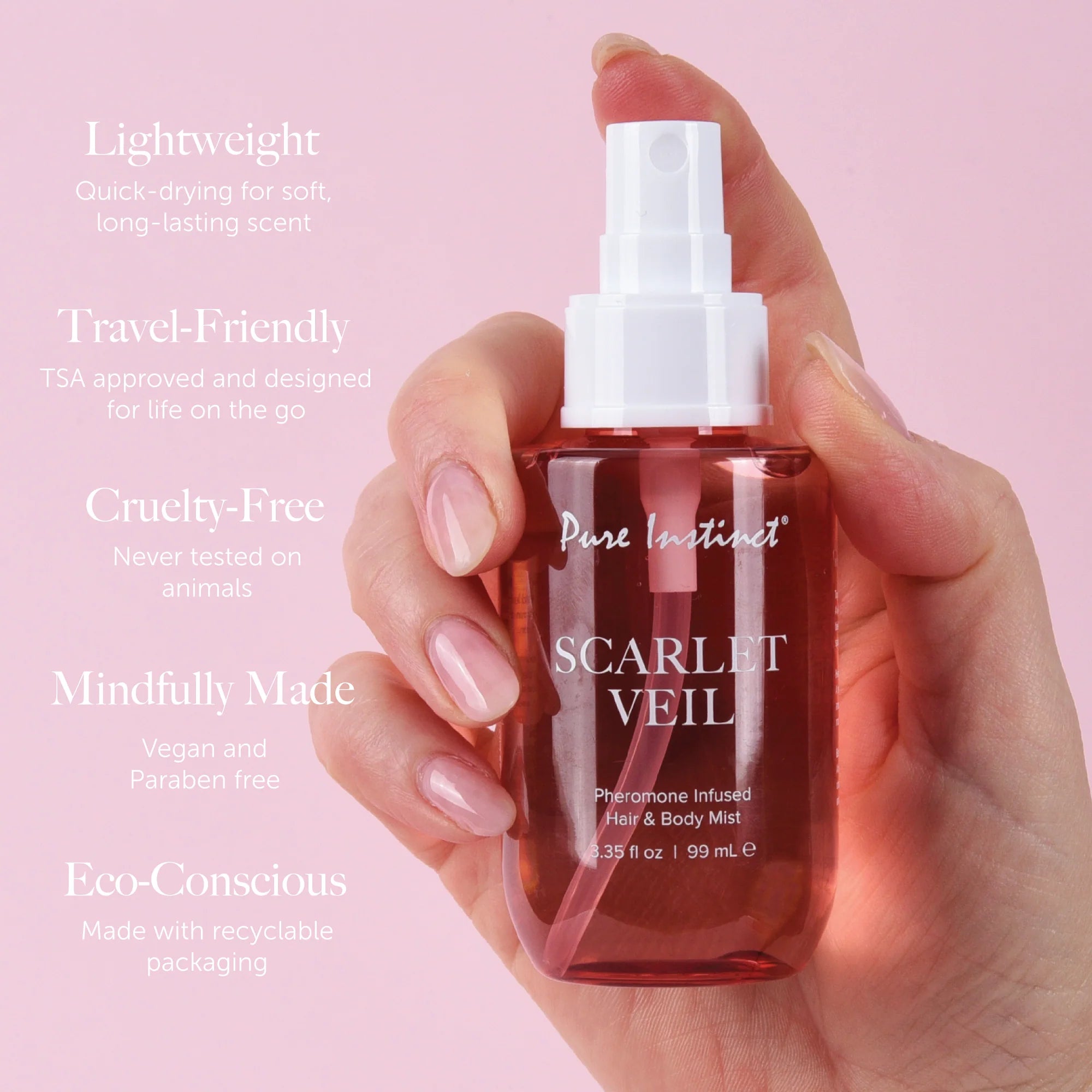 Pure Instinct - Scarlet Veil | Pheromone Hair & Body Mist