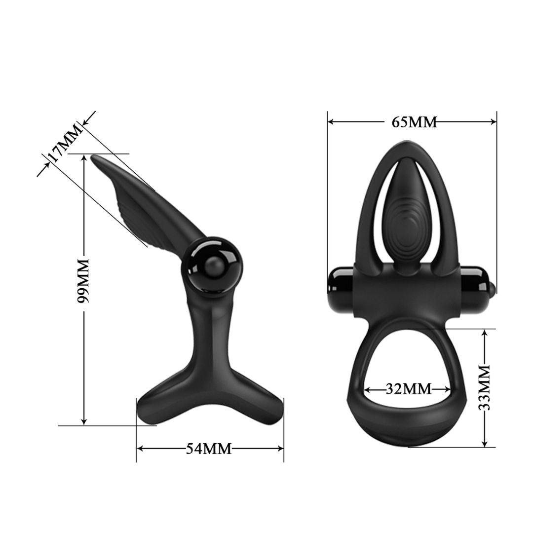 Pretty Love - Vibration Cock-Ring | Black
