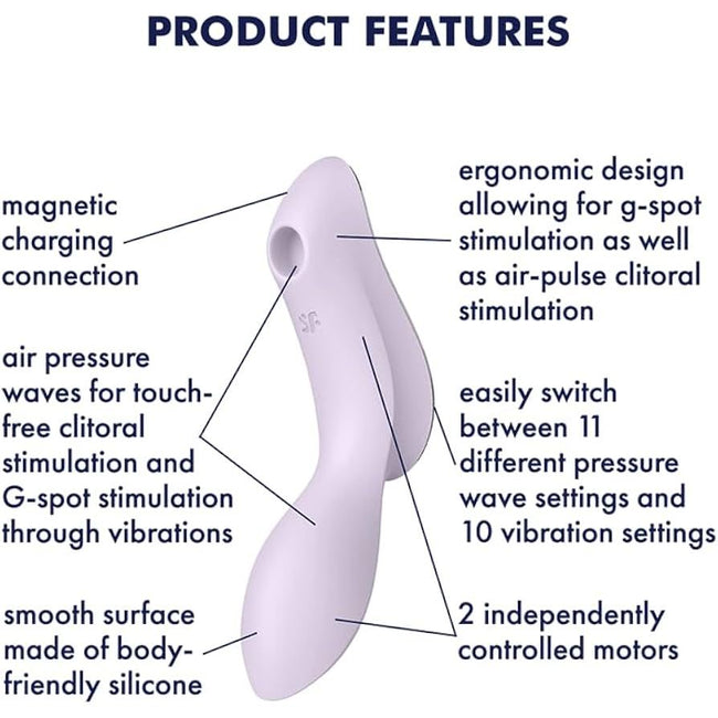 Satisfyer - Curvy Trinity 2 | Insertable Air Pulse Vibrator