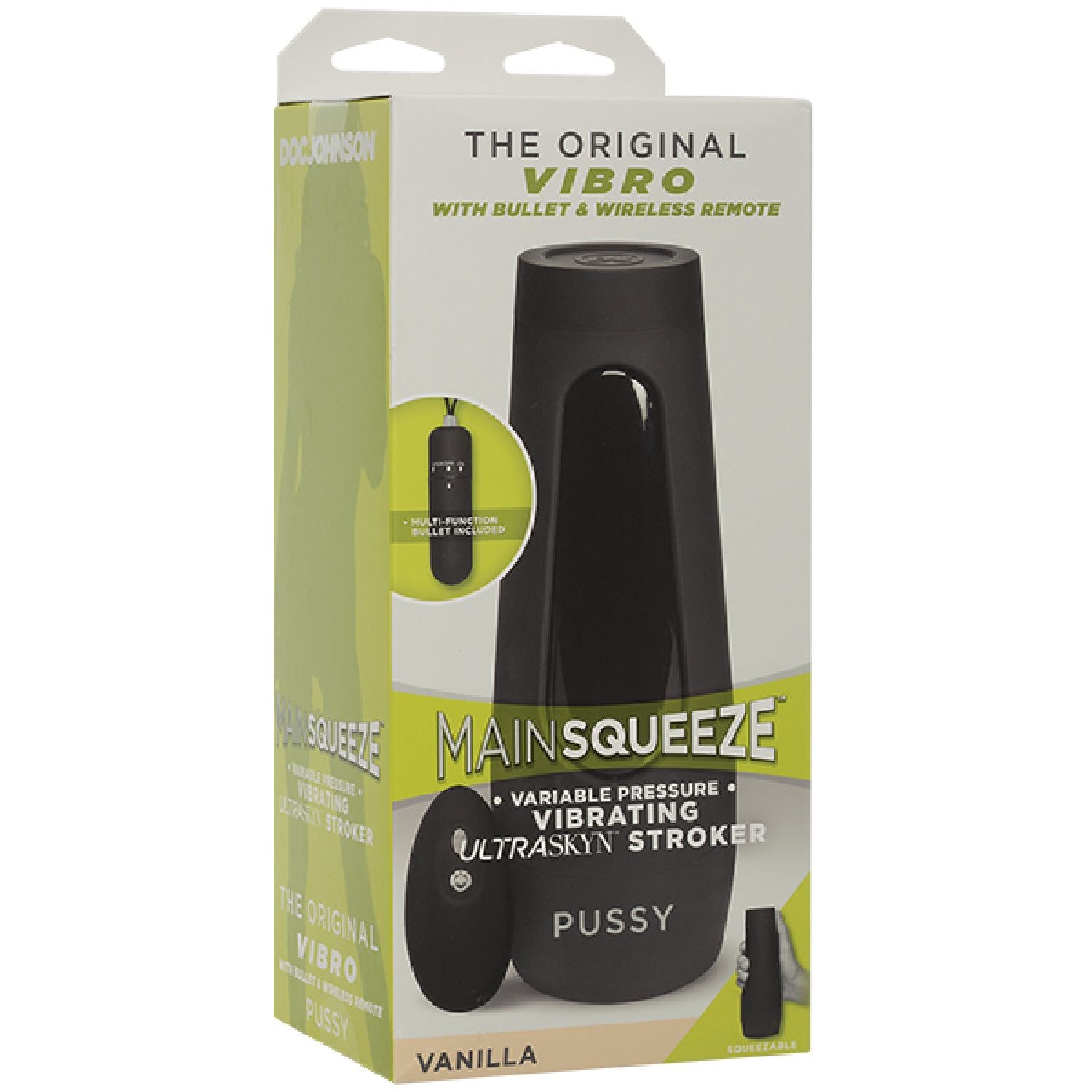 Doc Johnson – Main Squeeze The Original Vibro With Bullet And Wireless Remote | ULTRASKYN Stroker