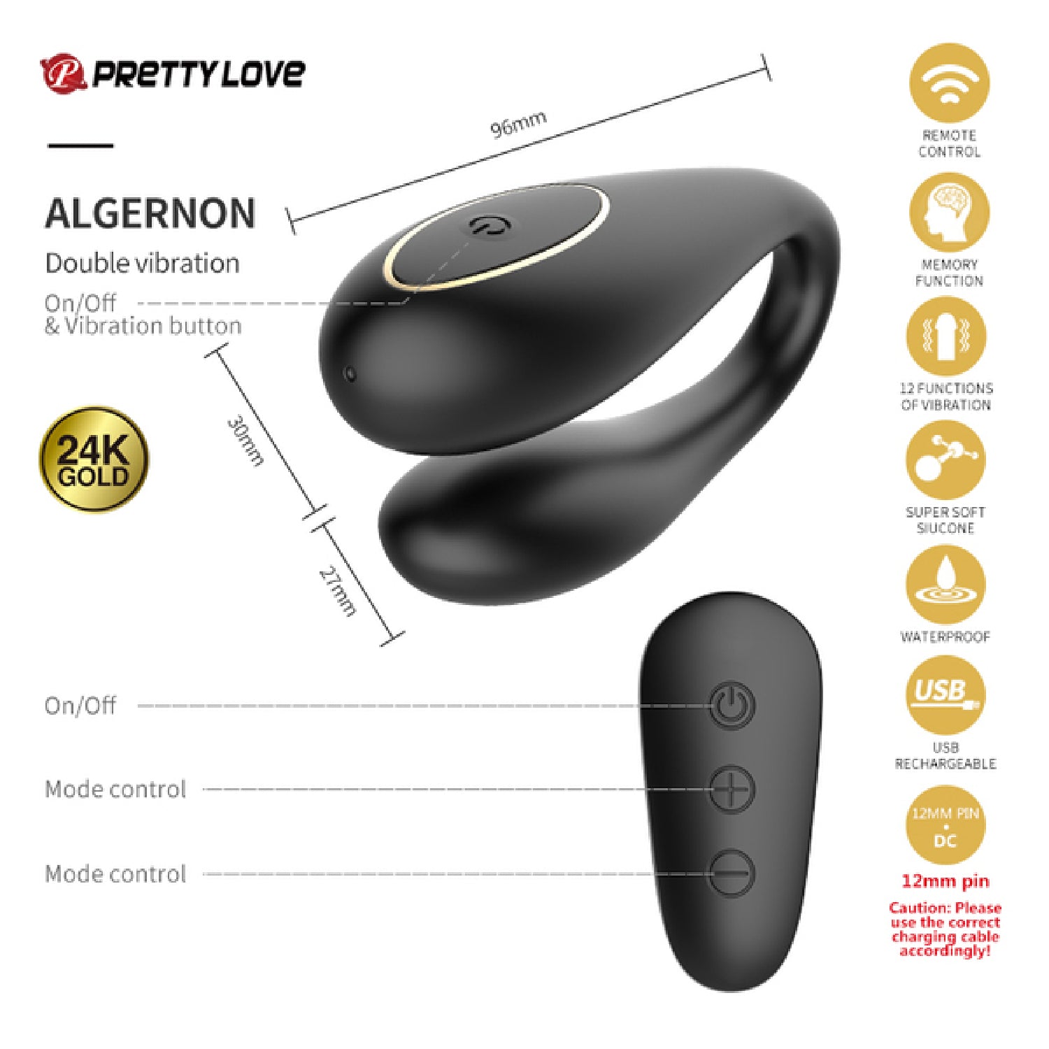 Pretty Love - Queen’s Luxury Collection 24k Gold Plated | Premium Adult Toy Set