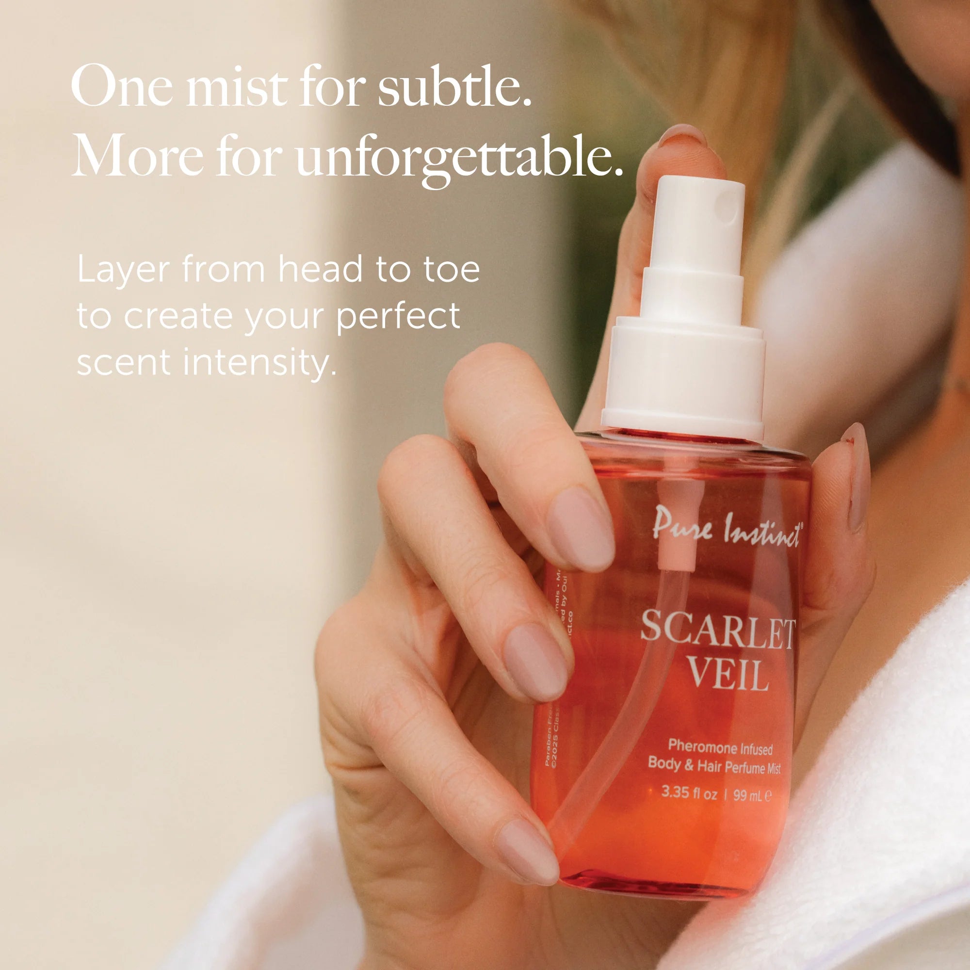 Pure Instinct - Scarlet Veil | Pheromone Hair & Body Mist