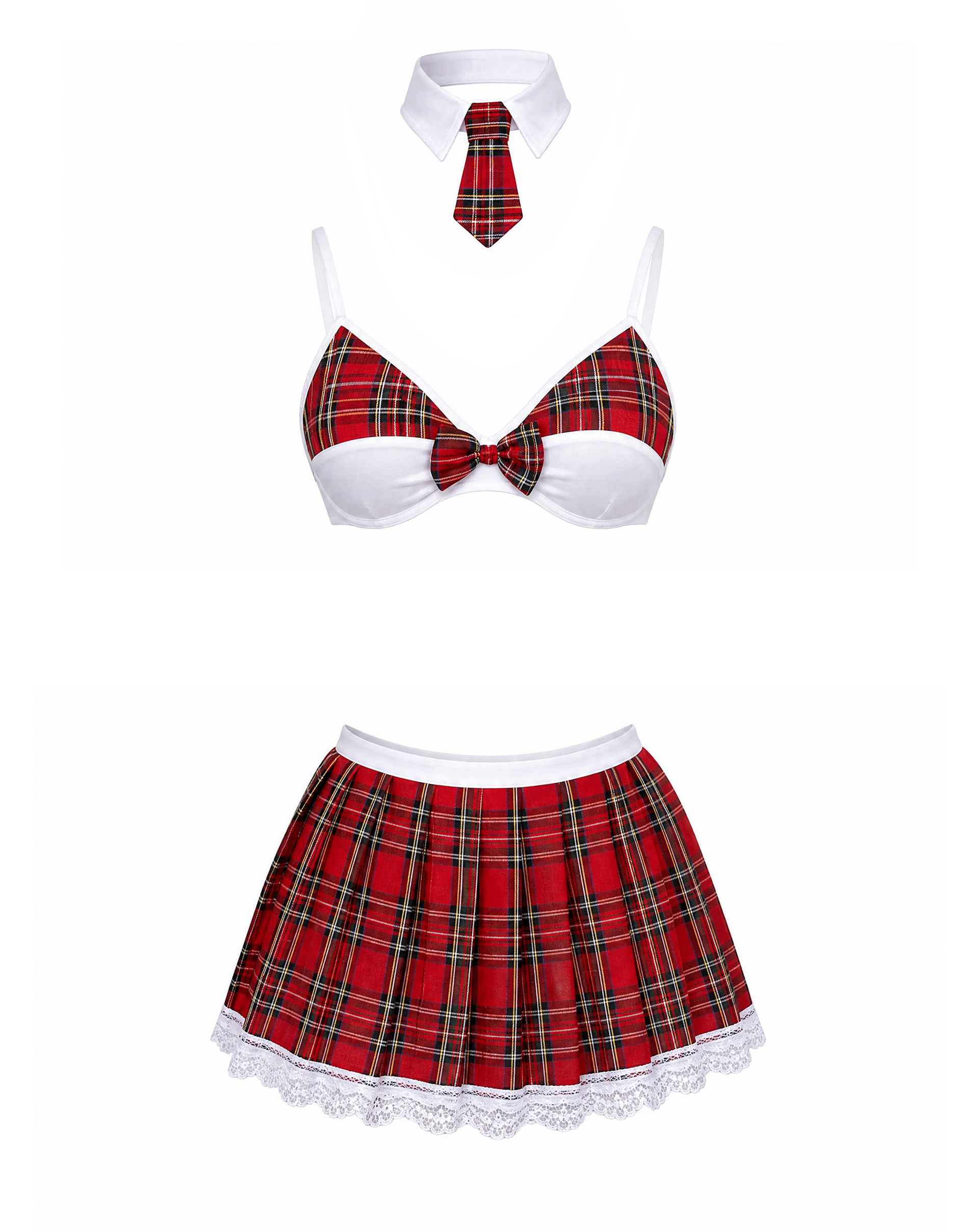Love In Leather - Red School Girl Outfit | Assorted Sizes