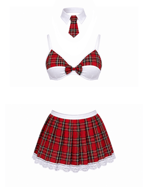 Love In Leather - Red School Girl Outfit | Assorted Sizes