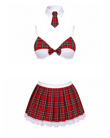 Love In Leather - Red School Girl Outfit | Assorted Sizes