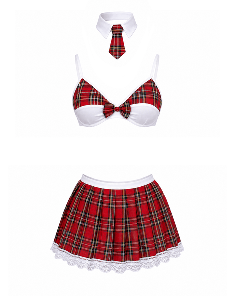 Love In Leather - Red School Girl Outfit | Assorted Sizes
