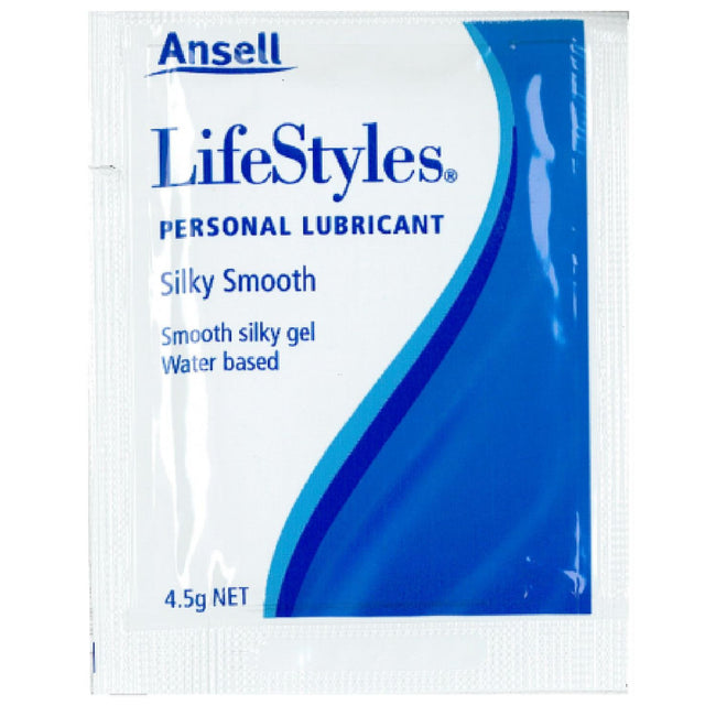LifeStyles – Ansell Silky Smooth Lubricant | Water-Based Lubricant (4.5 g x 1000 Bulk)