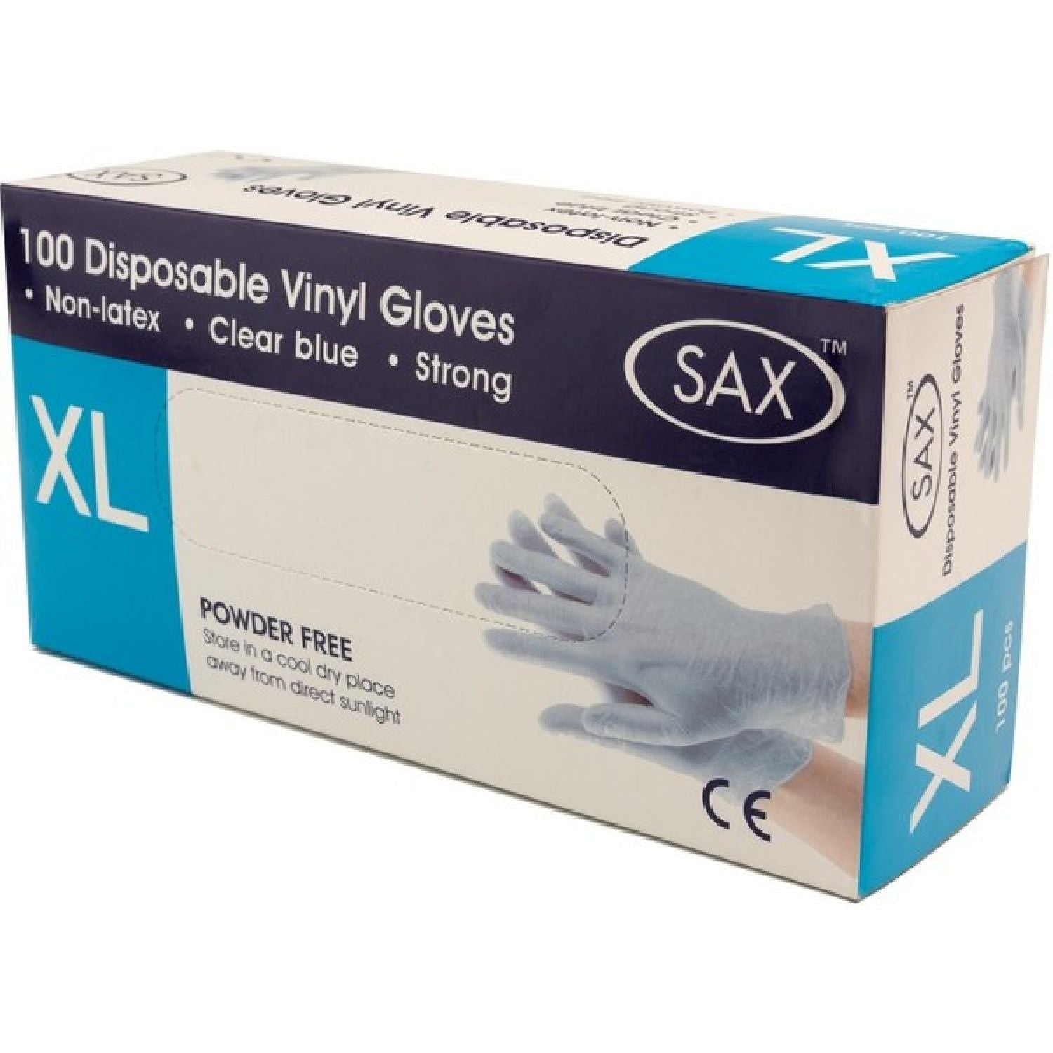 Sax - 100 x Disposable Vinyl Gloves | Gloves