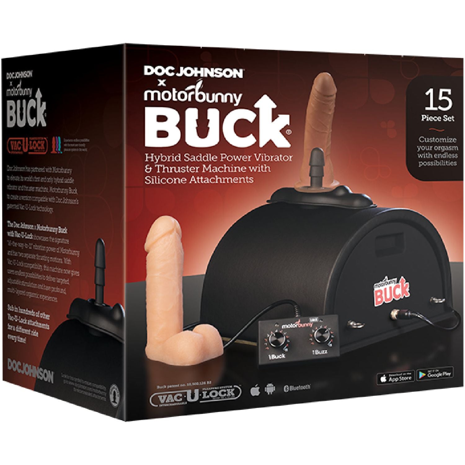 Doc Johnson – MotorBunny Buck with Vac‑U‑Lock | Hybrid Saddle Thruster Machine