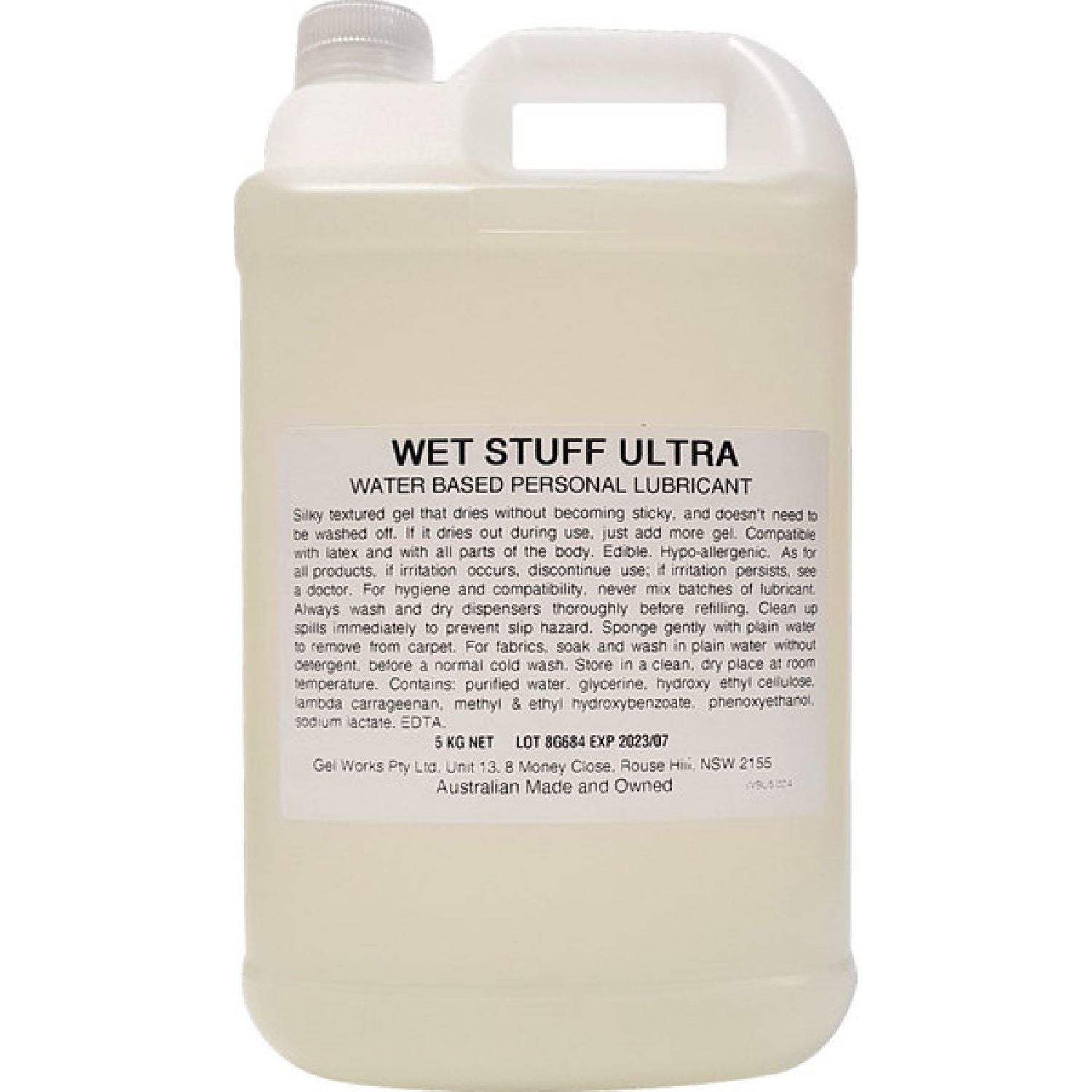 Wet Stuff – Ultra 5kg | Water-Based Lubricant