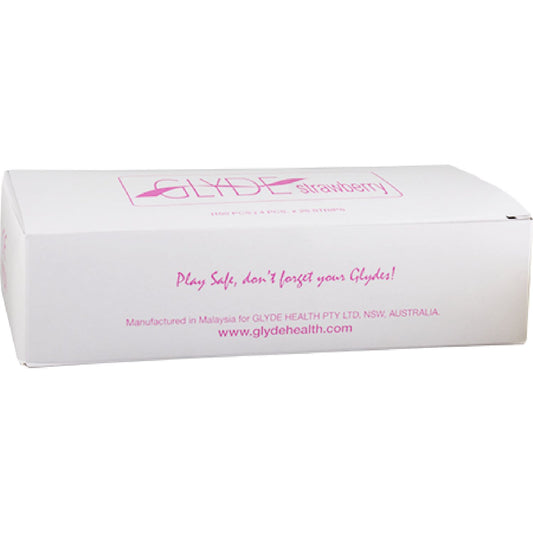 GLYDE – Ultra Strawberry | Flavoured Latex Condoms