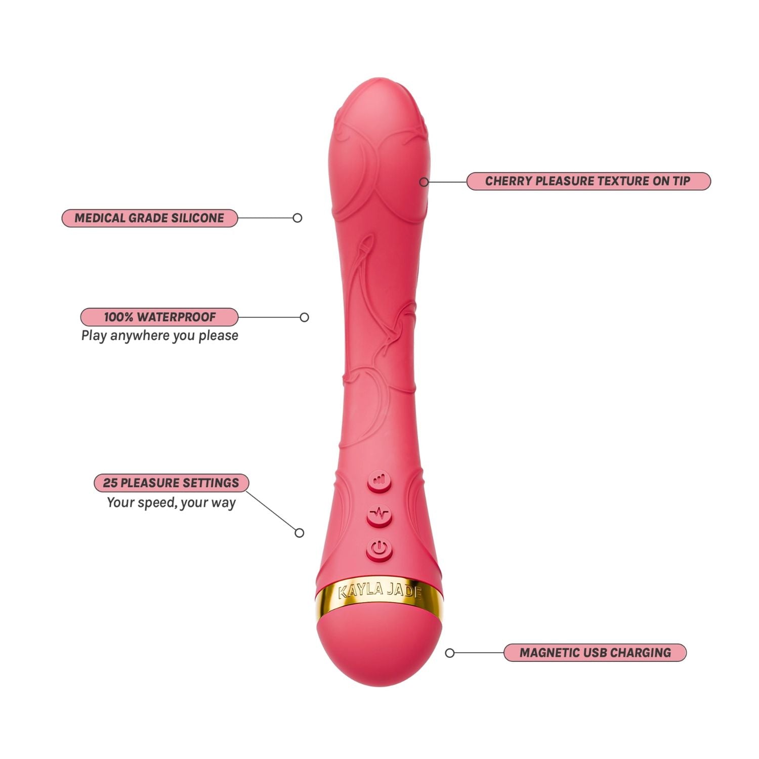 CHERRY BOMB G-SPOT VIBRATOR | VUSH X KAYLA JADE Nauti & Nice CHERRY BOMB G-SPOT VIBRATOR | VUSH X KAYLA JADE Nauti & Nice