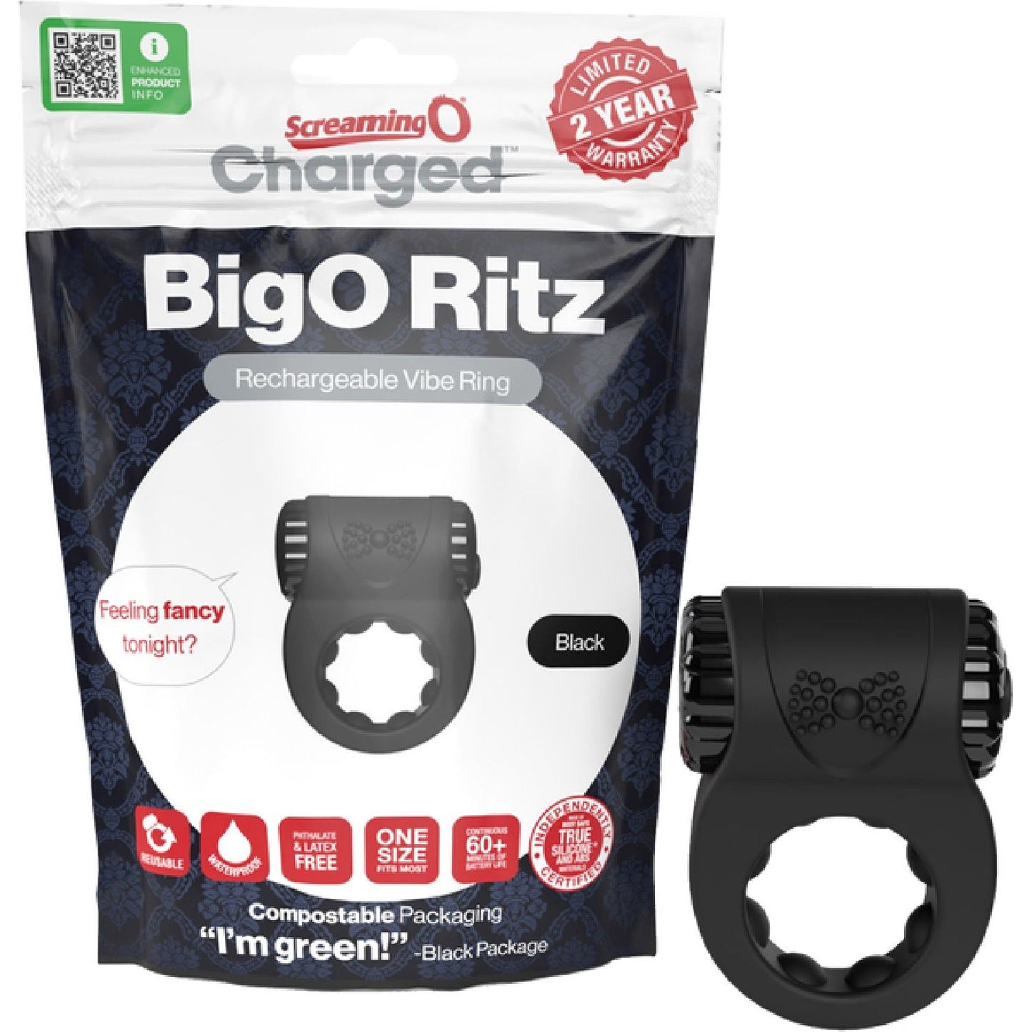 Screaming O – Charged BigO Ritz | Rechargeable Cock Ring