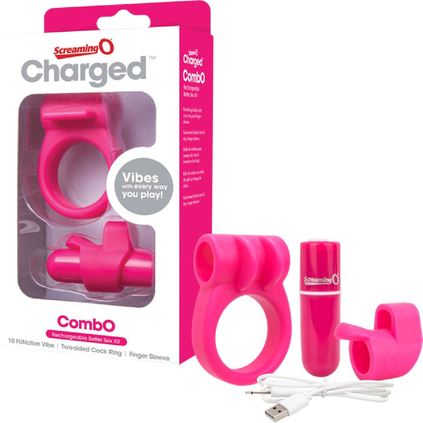 Screaming O – Charged Combo Kit #1 | Rechargeable bullet & Cock Ring Set
