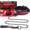 Master Series - Crimson Tied Collar With Leash | Collar & Leash Set