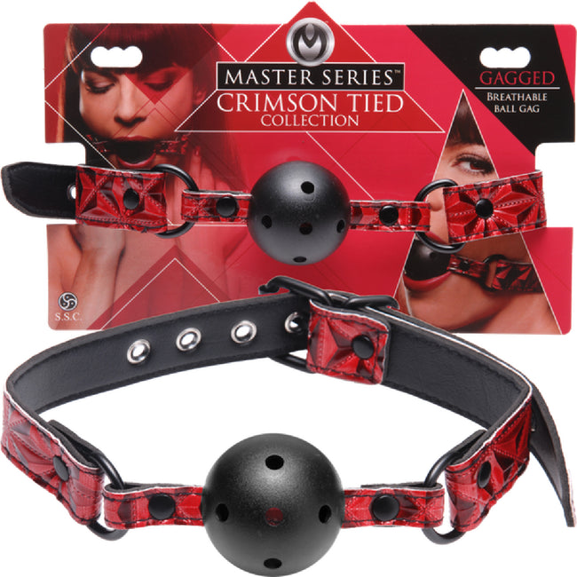 Master Series - Crimson Tied Breathable Ball Gag | Ball Gag