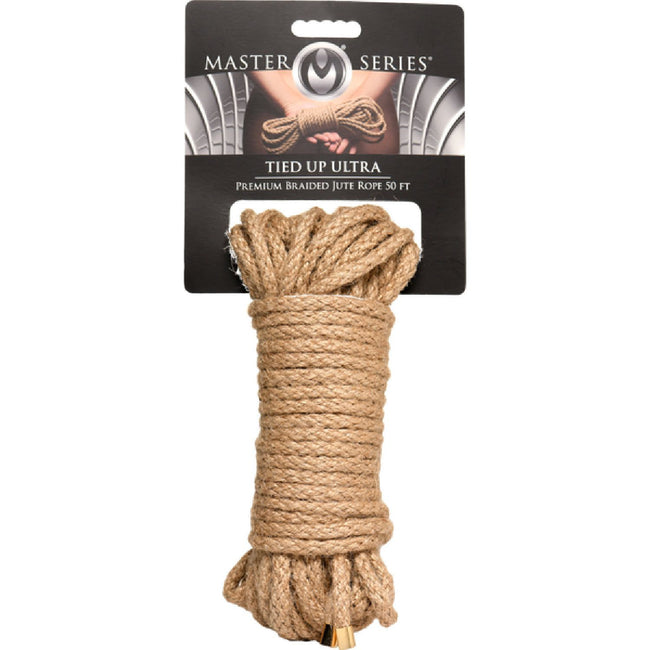 Master Series - Tied Up Ultra Premium Braided Jute Rope 50 Ft | Bondage Rope