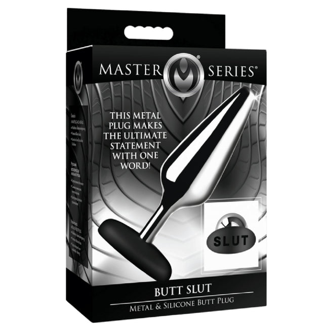 Master Series - Butt Slut Metal & Silicone Butt Plug | Butt Plug