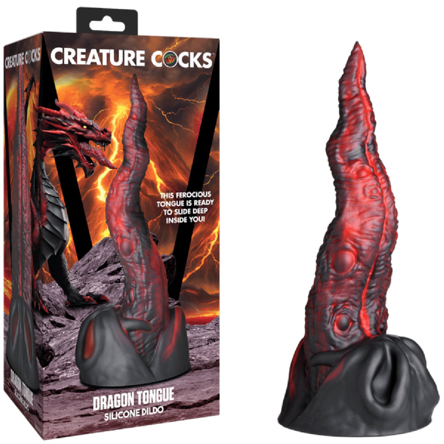 Creature Cocks - Dragon Tongue Silicone Dildo | Fantasy Dildo