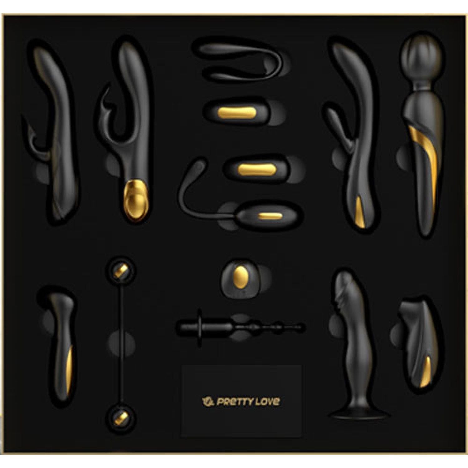 Pretty Love - Queen’s Luxury Collection 24k Gold Plated | Premium Adult Toy Set